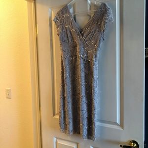 Silver Evening Gown